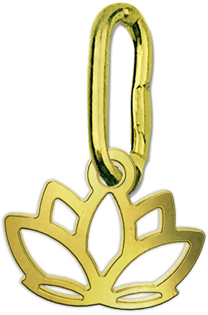Brilio Moderné zlatý prívesok Lotosový kvet PA7012