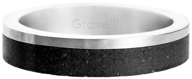 Gravelli Betónový prsteň Edge Slim oceľová   antracitová GJRUSSA0021 50 mm
