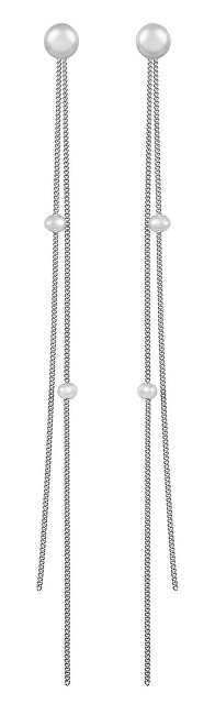 JwL Luxury Pearls Retiazkové perlové náušnice 2v1 JL0428