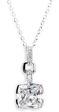 Modesi Pôvabný strieborný náhrdelník JA33525CZ (retiazka, prívesok)
