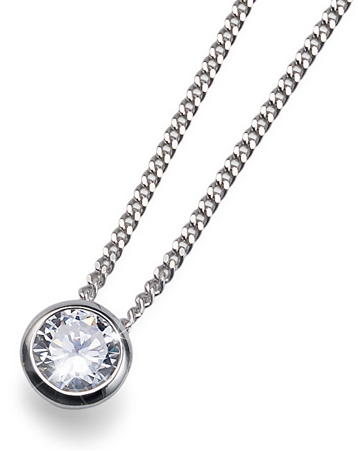 Oliver Weber Strieborný náhrdelník Solitaire 61118 (retiazka, prívesok)
