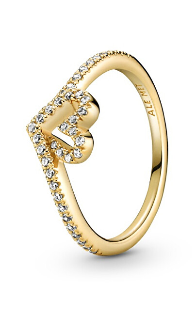 Pandora Romantický pozlátený prsteň s diadémom Shine 169302C01 52 mm