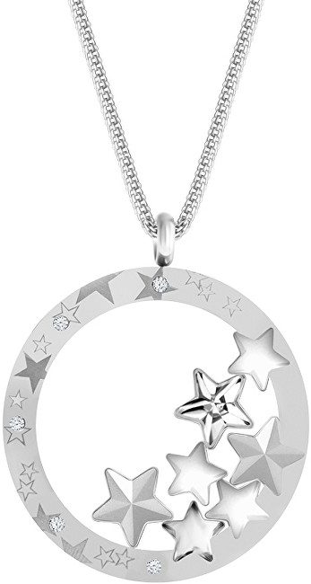 Preciosa Výrazný oceľový náhrdelník Virgo 7340 10