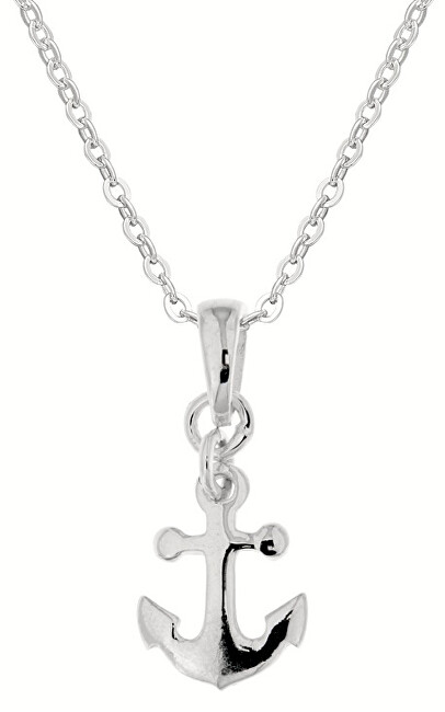 Praqia Jewellery Detský strieborný náhrdelník Námorník KO8062_BR030_40_RH (retiazka, prívesok)