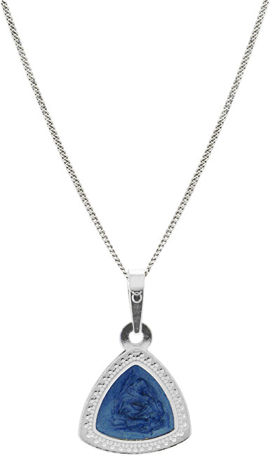 Praqia Jewellery Elegantný strieborný náhrdelník KO5130_CU035_45_RH (retiazka, prívesok)