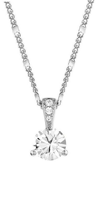 Swarovski Jemný náhrdelník s čírymi kryštálmi Solitaire 861334