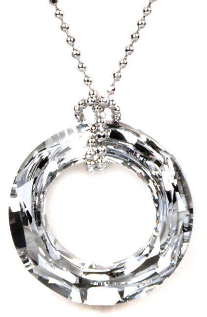 Levien Elegantný náhrdelník Cosmic Ring Crystal