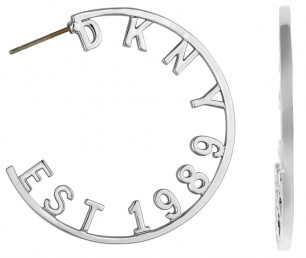 DKNY Kruhové náušnice s logom New York 5547959