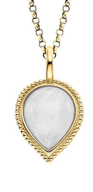 Engelsrufer Pozlátený náhrdelník s mesačným kameňom Pure Drop ERN-PUREDROPMOG (retiazka, prívesok)