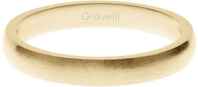 Gravelli Pozlátený prsteň z ušľachtilej ocele GJRWYGX106 50 mm