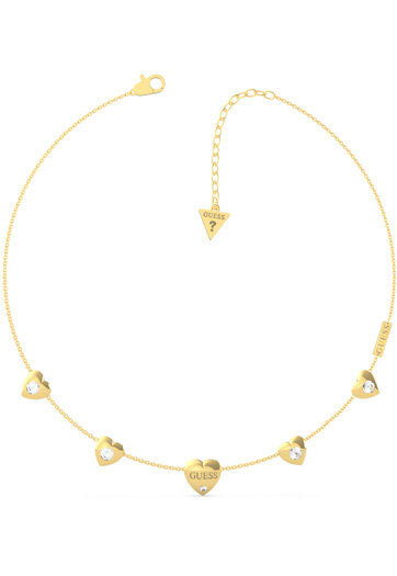 Guess Zamilovaný pozlátený náhrdelník Guess is for lovers UBN70029
