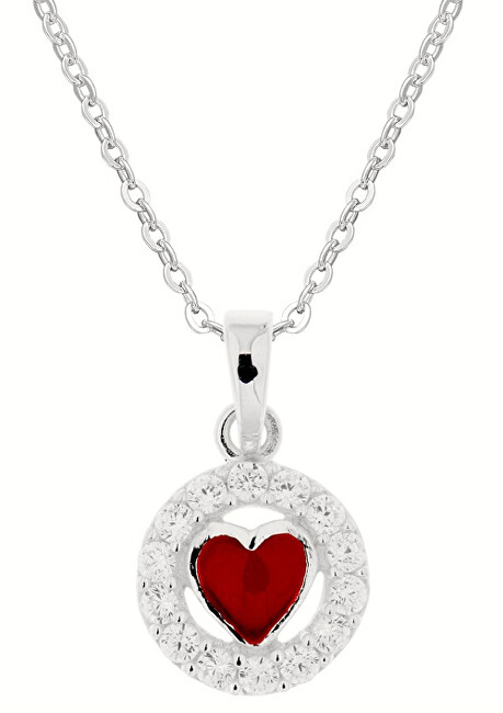 Praqia Jewellery Strieborný dievčenské náhrdelník Maminčina láska KO8069_BR030_40_RH (retiazka, prívesok)
