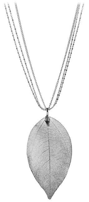 Troli Strieborný náhrdelník s vavrínovým listom Laurel