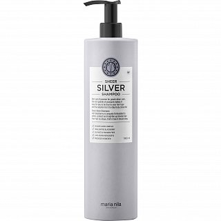 Maria Nila Sheer Silver Shampoo vyživujúci šampón pre platinovo blond a šedivé vlasy 1000 ml